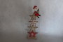 DKD Home Decor Decoración MDF Papá Noel Rojo y Natural