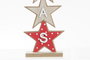 DKD Home Decor Decoración MDF Papá Noel Rojo y Natural