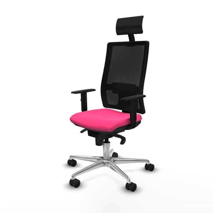 PIQUERAS Y CRESPO Silla de oficina Horna Rosa con mecanismo Sincro PIQUERAS Y CRESPO Silla de oficina Horna Rosa con mecanismo Sincro