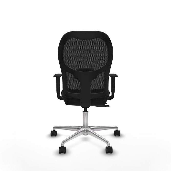 PIQUERAS Y CRESPO Silla de oficina Jorquera con mecanismo Sincro/Traslack y tapizado en Similpiel Negro