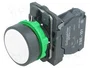 SCHNEIDER ELECTRIC Interruptor de presión Harmony XB5 22mm Blanco NA