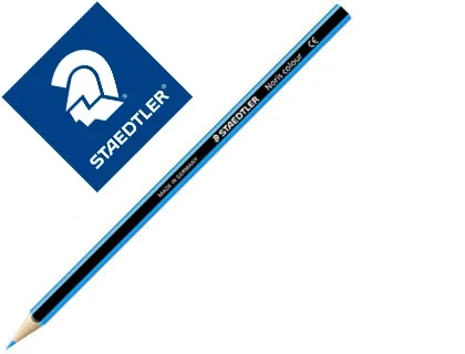Staedtler Noris Colour Wopex Lápices de Colores Ecológicos, Azul Claro, Set de 12 Staedtler Noris Colour Wopex Lápices de Colores Ecológicos, Azul Claro, Set de 12