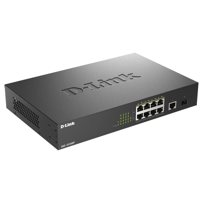 D-Link DGS-1010MP/E Switch Gigabit 10 Puertos PoE+ con SFP