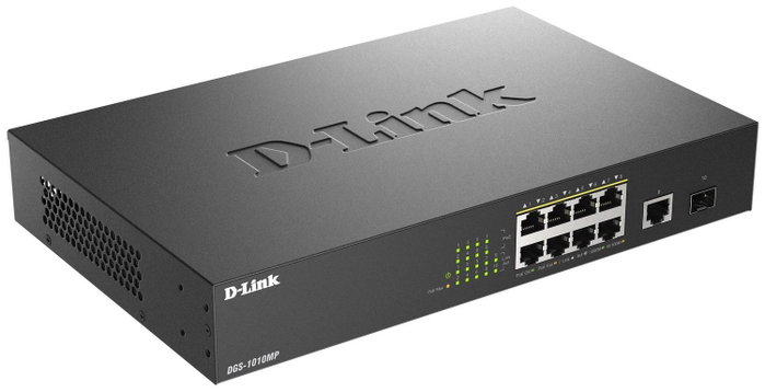 D-Link DGS-1010MP/E Switch Gigabit 10 Puertos PoE+ con SFP