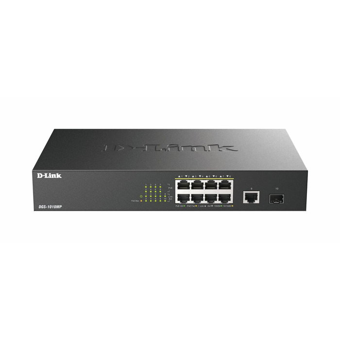 D-Link DGS-1010MP/E Switch Gigabit 10 Puertos PoE+ con SFP