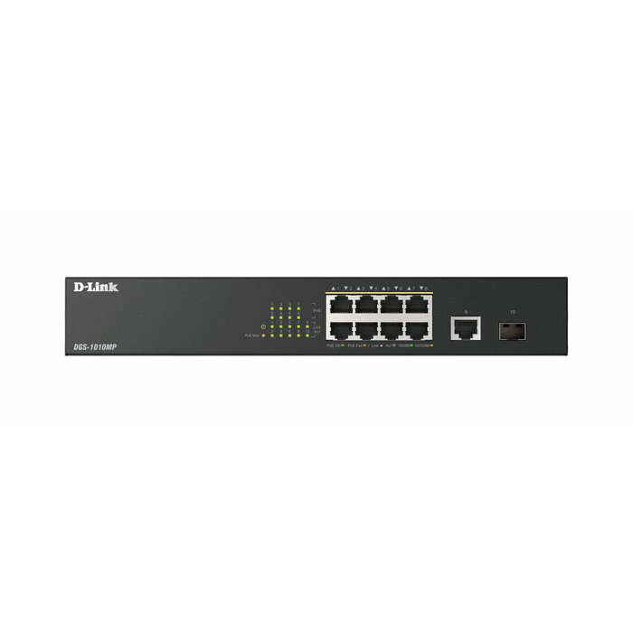 D-Link DGS-1010MP/E Switch Gigabit 10 Puertos PoE+ con SFP