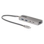 StarTech.com Hub USB-C de 3 Puertos con Red Ethernet 2,5Gbps y Power Delivery 100W - USB 3.2 10Gbps - Gris