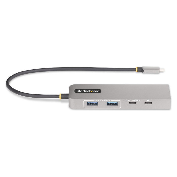 StarTech.com Hub USB-C de 3 Puertos con Red Ethernet 2,5Gbps y Power Delivery 100W - USB 3.2 10Gbps - Gris