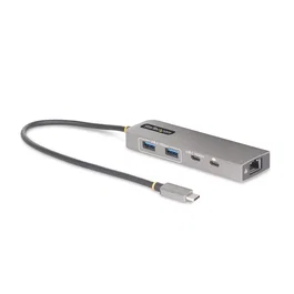 StarTech.com Hub USB-C de 3 Puertos con Ethernet 2,5Gbps y PD de 100W Gris