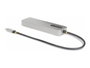 Startech 10G2A1C25EPD USB Hub Base para Portátil y Replicador de Puertos Alámbrico USB 3.2 Gen 2 Type-C Gris