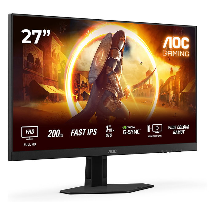 AOC 27G4HRE Monitor Gaming 27 pulg. Full HD 200Hz Fast IPS Negro/Rojo