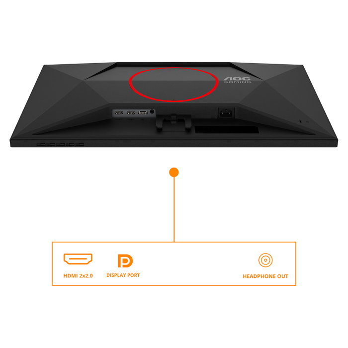 AOC 27G4HRE Monitor Gaming 27 pulg. Full HD 200Hz Fast IPS Negro/Rojo