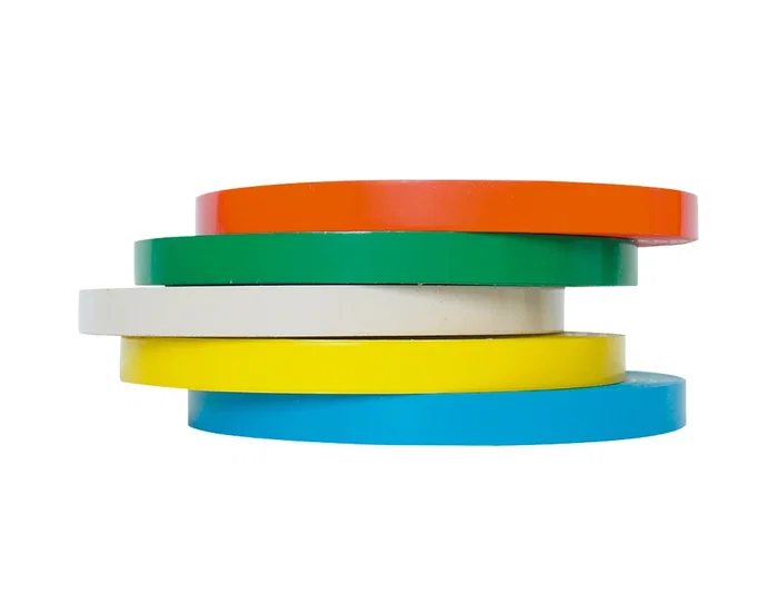 Q-connect Cinta adhesiva para cerrar bolsas, 66 m x 9 mm, pack de 6 unidades, colores surtidos