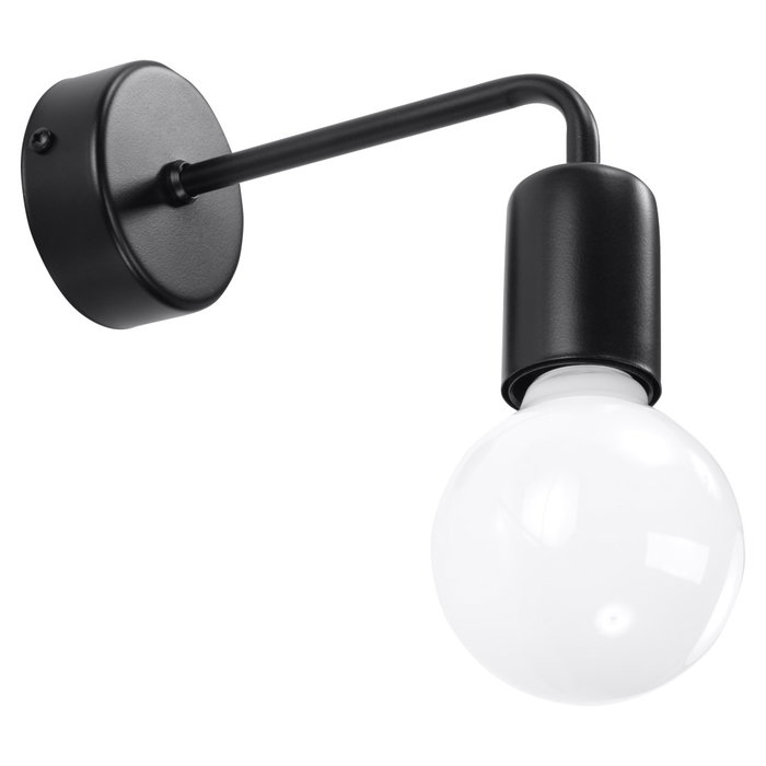 Aplique Duomo Lámpara de Pared Moderna con Bombilla Vista Minimalismo Industrial Estilo Loft SOL-SL.0306