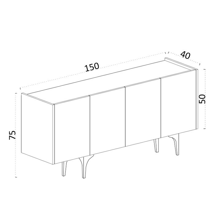 Hanah Home Consola Albina Blanco y Dorado 150x75x40 cm Hanah Home Consola Albina Blanco y Dorado 150x75x40 cm