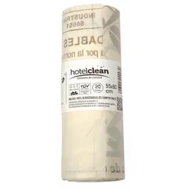 HOTELCLEAN Bolsas de Basura Biodegradables para Compost, 30 Litros, Pack de 10 Rollos