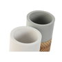 DKD Home Decor Set de 2 Vasos de Resina 7x7x10,5 cm Surtido de Colores