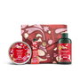 The Body Shop ESSENTIALS CRANBERRY ESTUCHE 4 pz - Set de Regalo con Manteca Corporal, Crema de Manos y Gel de Ducha de Arándano Rojo