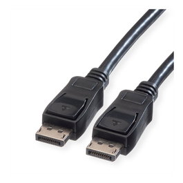 VALUE Cable DisplayPort 1.2 DP10M, 10 m, Macho-Macho, Resolución 4096x2560 60Hz, Plug and Play, Negro