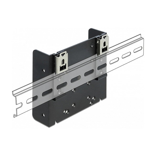 DeLOCK 66292 Kit de montaje para carril DIN