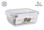 Santa Clara Fiambrera Rectangular con Tapa Hermética 26 x 22 cm (3 Unidades)
