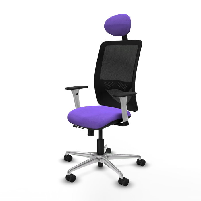PIQUERAS Y CRESPO Silla de oficina Zulema con mecanismo Sincro/Traslack, Lila y Negro PIQUERAS Y CRESPO Silla de oficina Zulema con mecanismo Sincro/Traslack, Lila y Negro