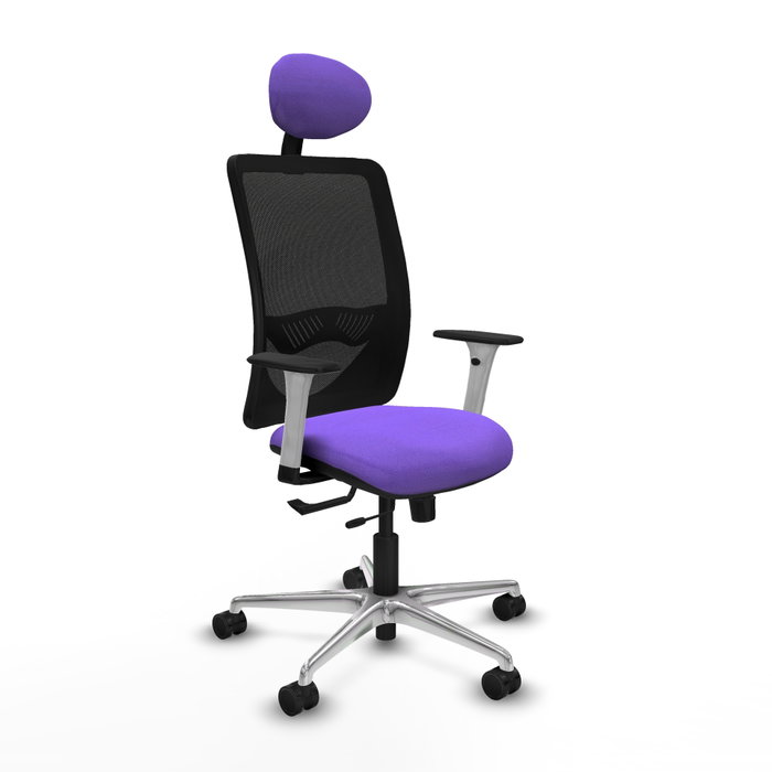 PIQUERAS Y CRESPO Silla de oficina Zulema con mecanismo Sincro/Traslack, Lila y Negro PIQUERAS Y CRESPO Silla de oficina Zulema con mecanismo Sincro/Traslack, Lila y Negro