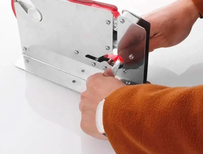 Q-connect Maquina Cierra Bolsa Acero Inoxidable 218x150x75 mm