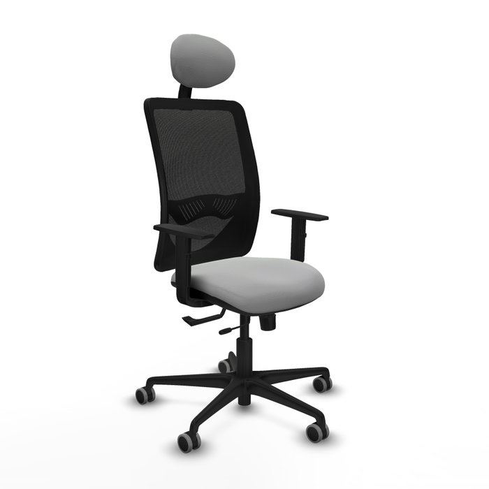 PIQUERAS Y CRESPO Silla de oficina Zulema con mecanismo Sincro/Traslack, Gris claro y Negro PIQUERAS Y CRESPO Silla de oficina Zulema con mecanismo Sincro/Traslack, Gris claro y Negro