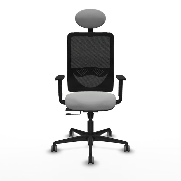 PIQUERAS Y CRESPO Silla de oficina Zulema con mecanismo Sincro/Traslack, Gris claro y Negro PIQUERAS Y CRESPO Silla de oficina Zulema con mecanismo Sincro/Traslack, Gris claro y Negro
