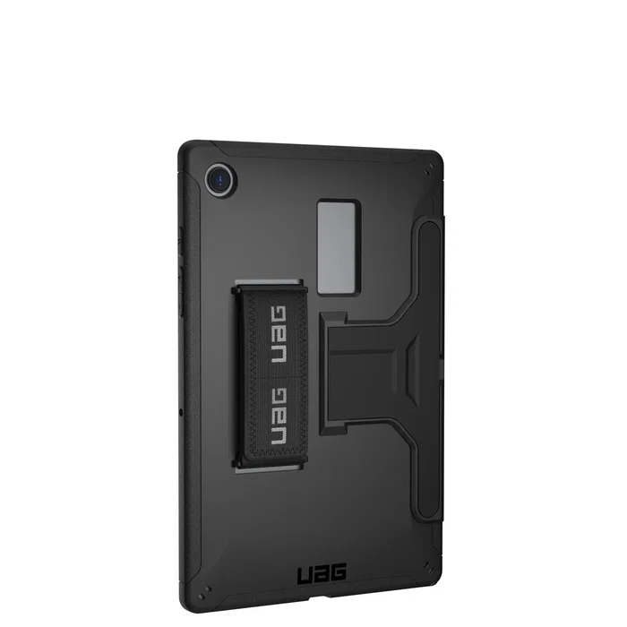 Urban Armor Gear Funda Scout para Samsung Galaxy Tab A8 10.5" (2022) (SM-X200 & SM-X205) con Soporte y Correa - Negro
