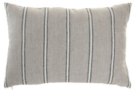 DKD Home Decor Cojín Tradicional Natural India lino 1c25 (2 Unidades) 40 x 60 cm