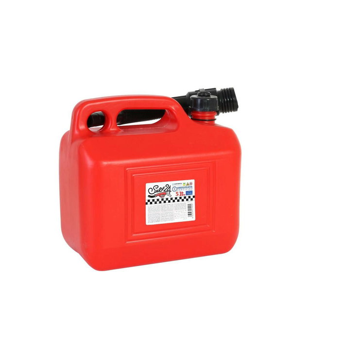 Tanque para Combustible con Embudo Continental Self Rojo 5 L (4 Unidades) 5 L