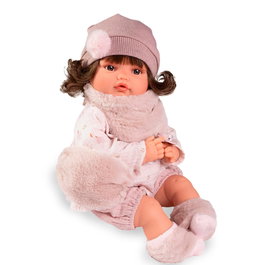 Muñecas Antonio Juan Muñeca Beni Lloro Invierno 16383 42 cm con Ropa y Accesorios