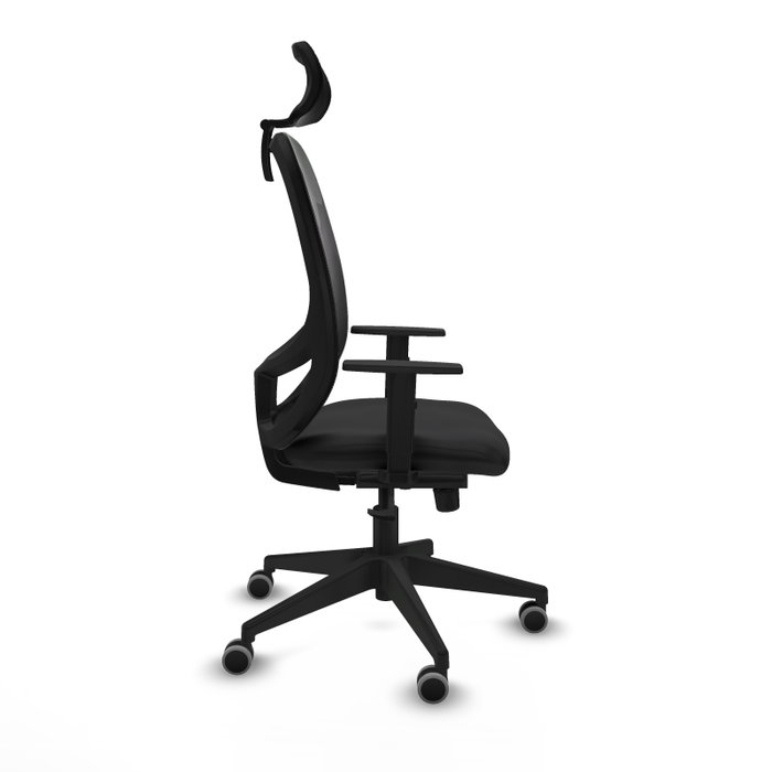 PIQUERAS Y CRESPO Silla de oficina Cilanco con mecanismo Sincro, Negro