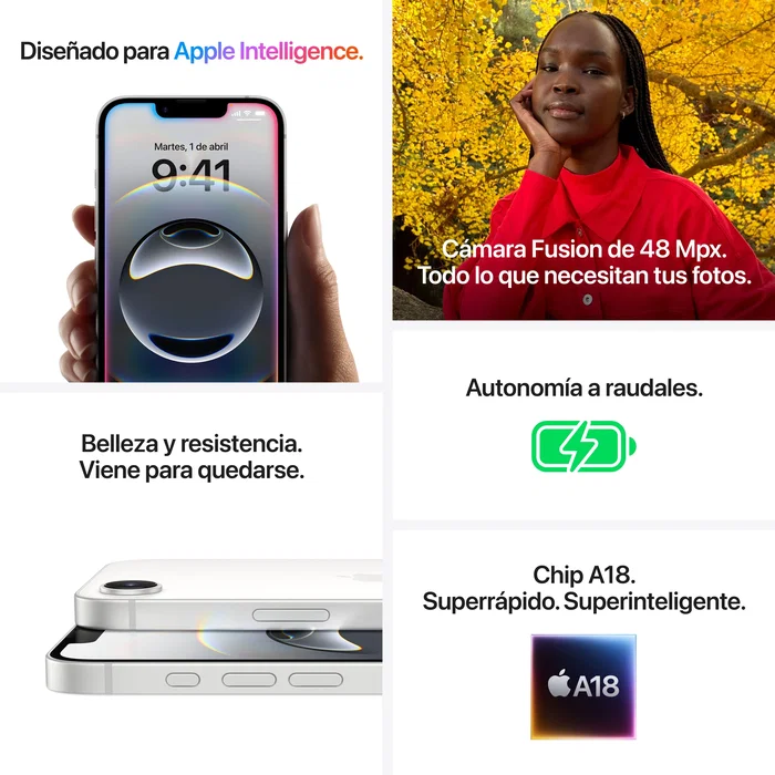 Apple iPhone 16e 256GB Negro