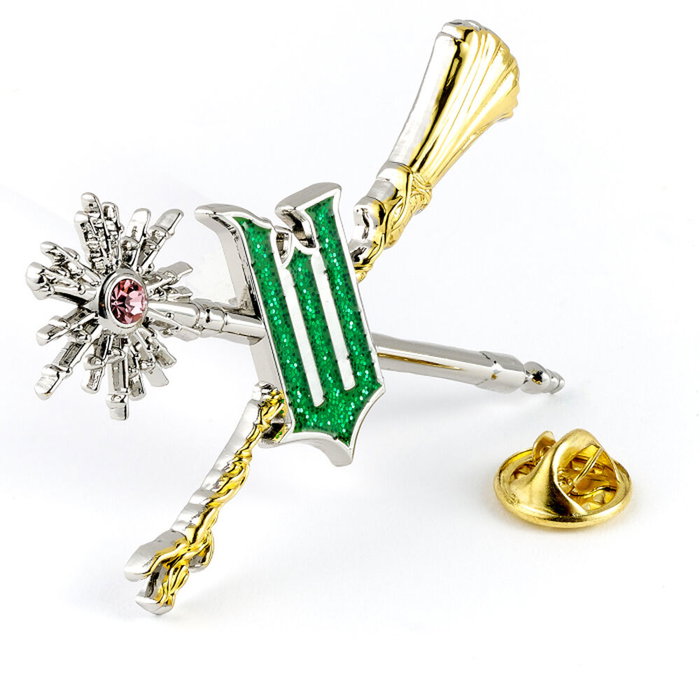 THE CARAT SHOP Pin Wand and Broomstick Wicked For Good - Aleación de zinc (93 % zinc, 3 % cobre, 4 % aluminio)