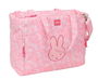 Safta Bolso Miffy Flores 40x31x17 cm con bolsillo para portátil 14,1''