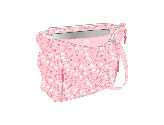 Safta Bolso con bolsillo para portátil 14,1'' Miffy Flores