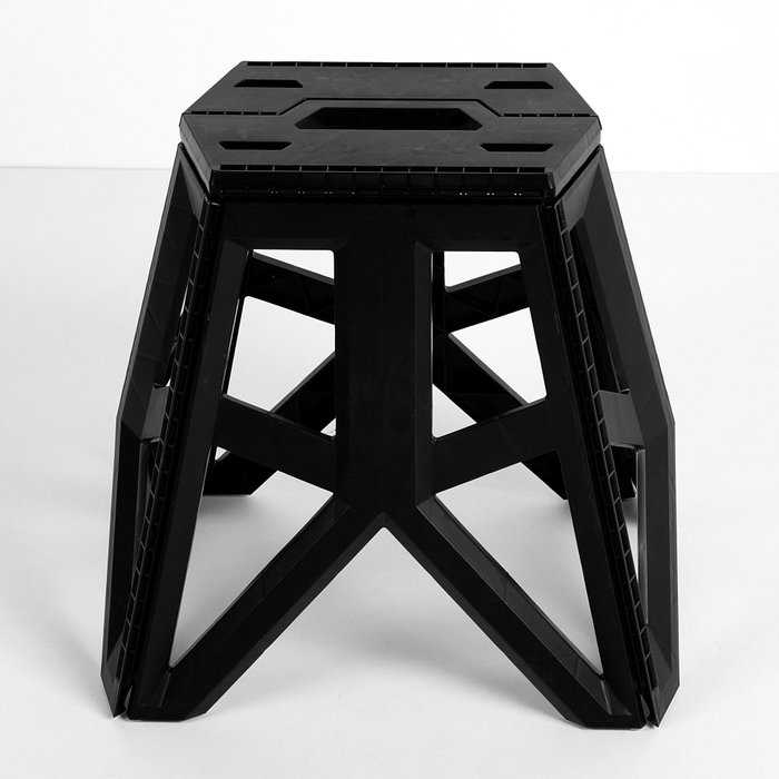 Aktive Taburete plegable camping extraresistente 150 kg con asa transporte 41x33x39 cm