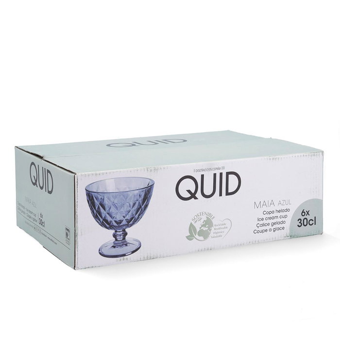 Quid Copa Helado Vidrio Maia Azul 30 cL (24 Unidades) inevitable