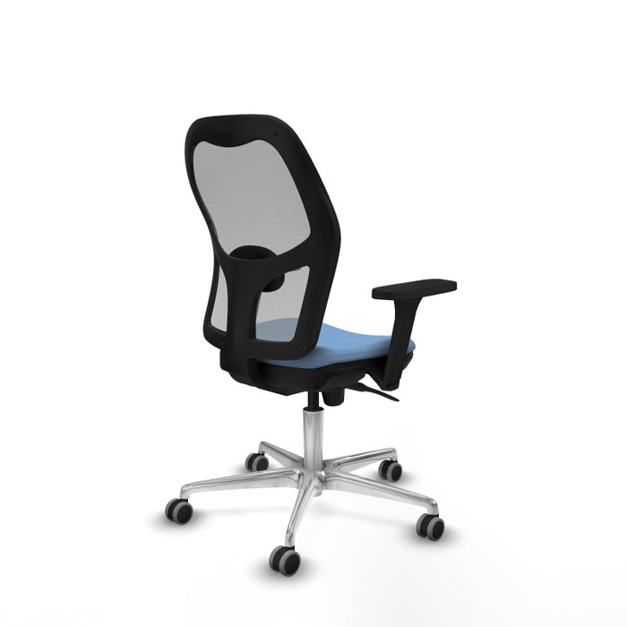 PIQUERAS Y CRESPO Silla de oficina Jorquera con mecanismo Sincro, Azul cielo y Gris PIQUERAS Y CRESPO Silla de oficina Jorquera con mecanismo Sincro, Azul cielo y Gris