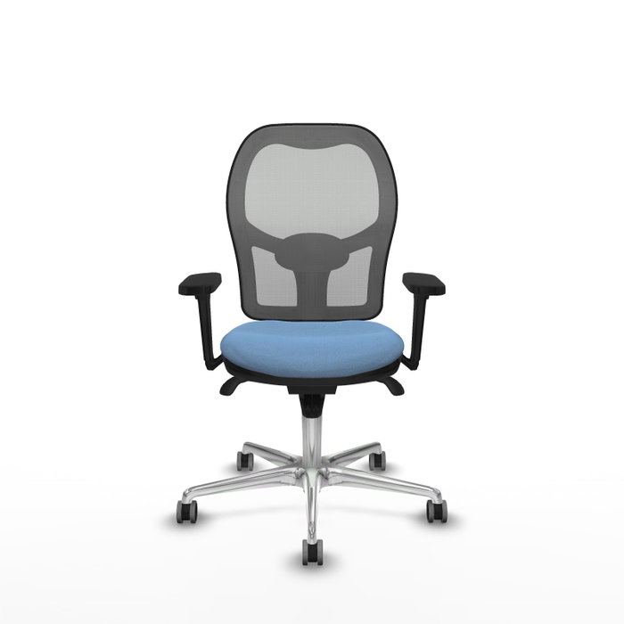 PIQUERAS Y CRESPO Silla de oficina Jorquera con mecanismo Sincro, Azul cielo y Gris PIQUERAS Y CRESPO Silla de oficina Jorquera con mecanismo Sincro, Azul cielo y Gris