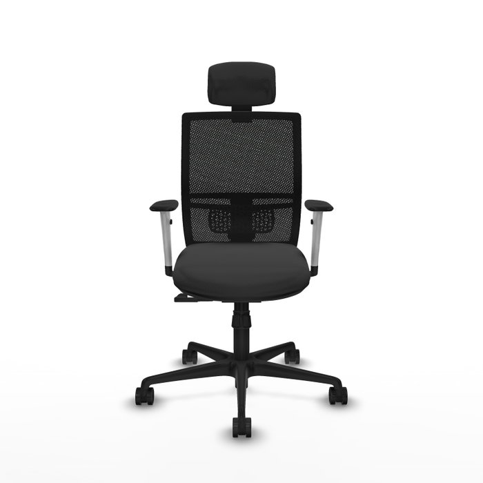 PIQUERAS Y CRESPO Silla de oficina Yunquera con mecanismo Sincro, Gris oscuro y Negro PIQUERAS Y CRESPO Silla de oficina Yunquera con mecanismo Sincro, Gris oscuro y Negro