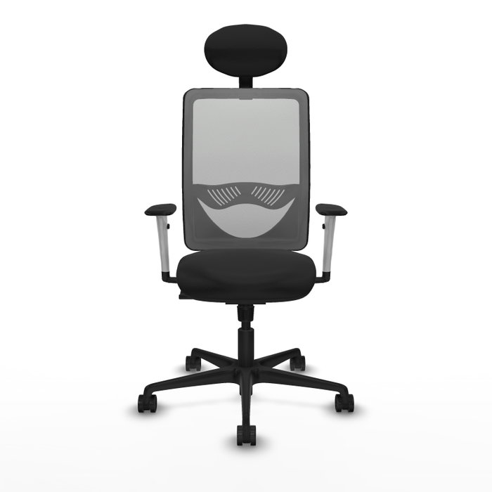 PIQUERAS Y CRESPO Silla de oficina Zulema con mecanismo Sincro, Negro y Gris PIQUERAS Y CRESPO Silla de oficina Zulema con mecanismo Sincro, Negro y Gris