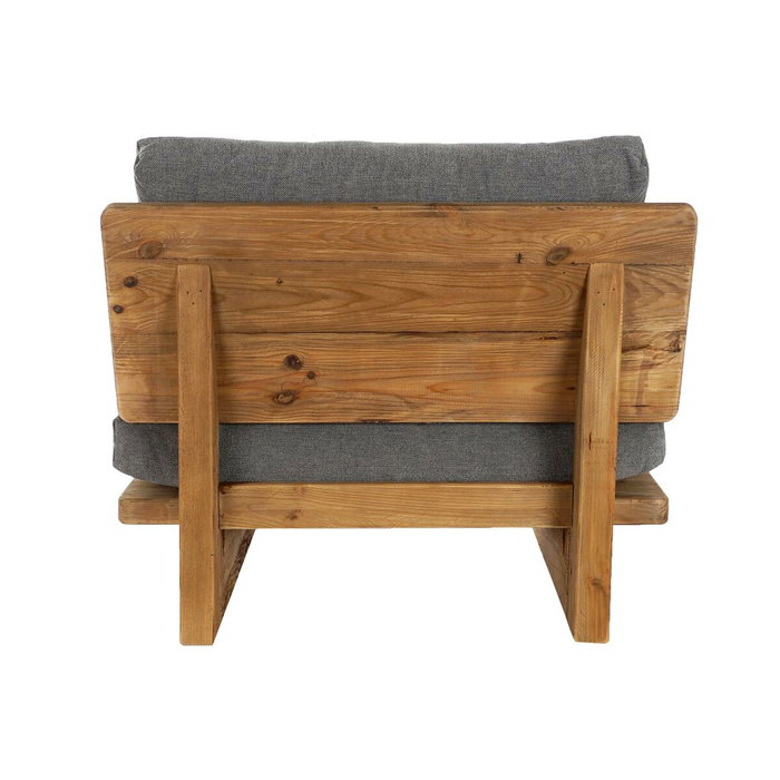 DKD Home Decor Sillón de Madera de Pino y Madera Reciclada Envejecido
