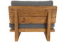 DKD Home Decor Sillón Balines Negro Natural 88 x 75 x 95 cm