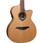 LAG Guitarra Clásica HyVibe H2 10 A/E Cutaway con Cuerdas de Nylon