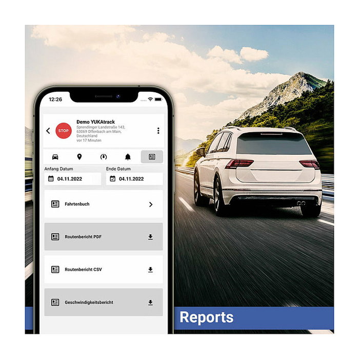 YUKAtrack AIO GPS OBD2 Rastreador de Coche con SIM + Datos Ilimitados