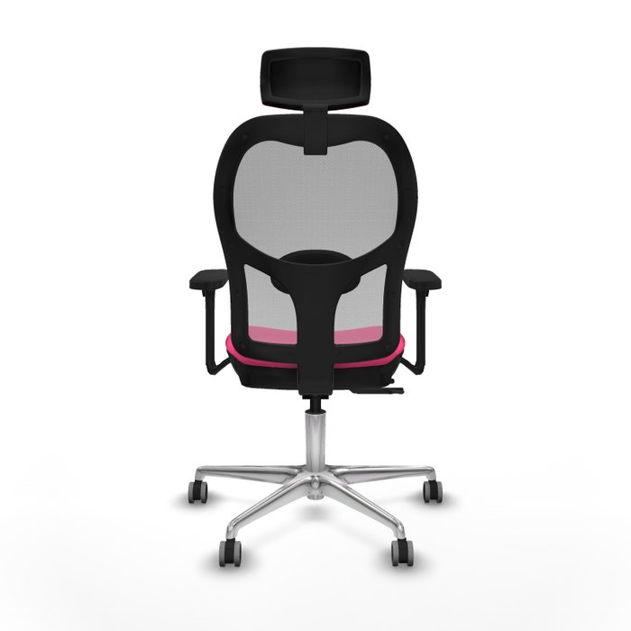 PIQUERAS Y CRESPO Silla de oficina Jorquera Rosa y Gris con Mecanismo Sincro/Traslack PIQUERAS Y CRESPO Silla de oficina Jorquera Rosa y Gris con Mecanismo Sincro/Traslack